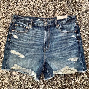 Distressed Denim Shorts
